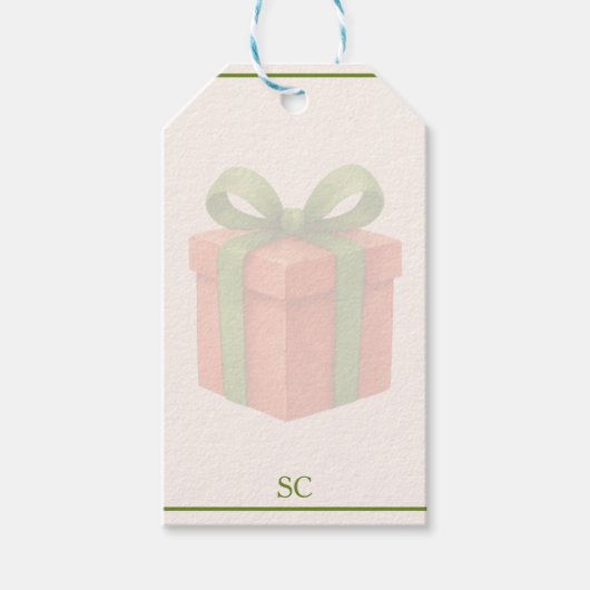 Holiday Spiral Cadeaulabel (Voorkant)
