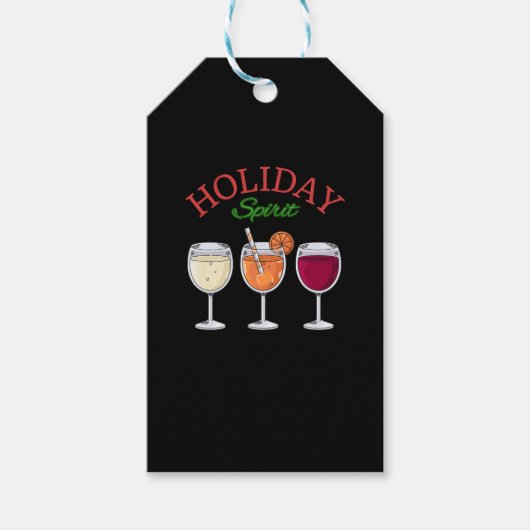Holiday Spirit Cadeaulabel (Voorkant)