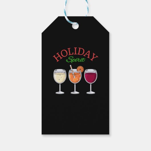 Holiday Spirit Cadeaulabel (Achterkant)