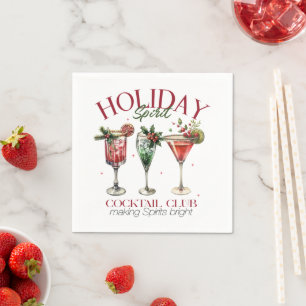 Holiday Spirit Cocktail Club Servet