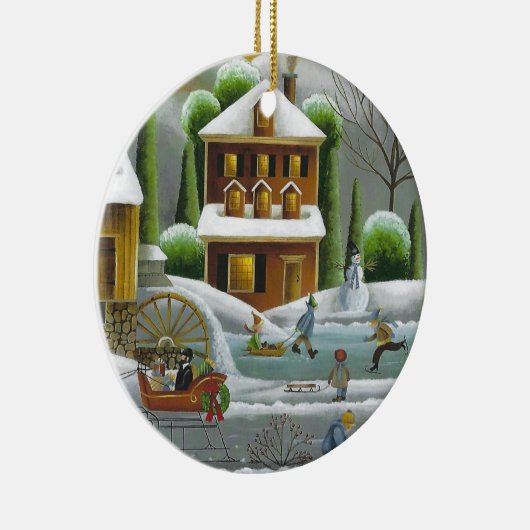 Holiday Spirit Keramisch Ornament (Rechts)