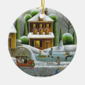 Holiday Spirit Keramisch Ornament (Voorkant)