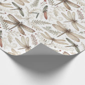 Holiday Spirit Libellen Cadeaupapier (Hoek)