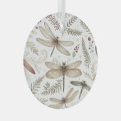 Holiday Spirit Libellen Glas Ornament (Voorkant Rechts)