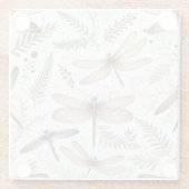 Holiday Spirit Libellen Glazen Onderzetter (Achterkant)