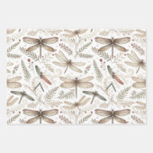 Holiday Spirit Libellen Inpakpapier Vel (Voorkant 3)