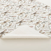 Holiday Spirit Libellen Sherpa Deken (3/4)