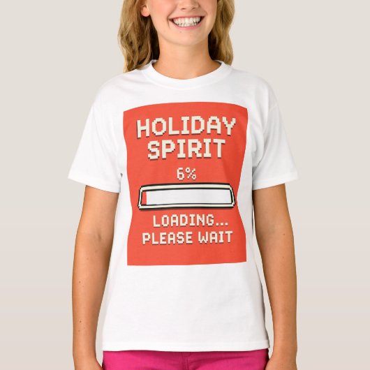 Holiday Spirit Loading Bar T-shirt (Voorkant)