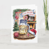 Holiday Spirit Moonshine Christmas Kaart (Voorkant)