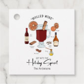 Holiday Spirit Mulled Wine Holiday Bedankjes Labels (Voorkant)