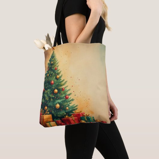 Holiday Spirit Waterverf Art Tas (Dichtbij)