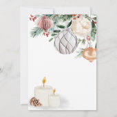 Holiday Spirits Bright Cocktail Kerstfeest Kaart (Achterkant)