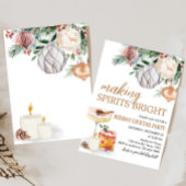 Holiday Spirits Bright Cocktail Kerstfeest Kaart