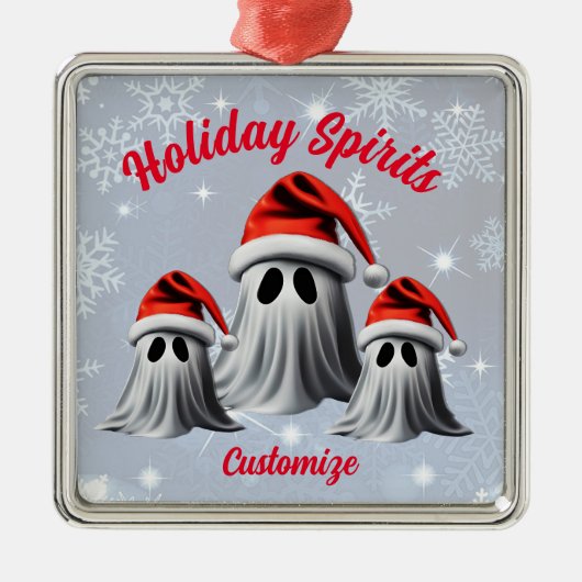 Holiday Spirits Metalen Ornament (Voorkant)
