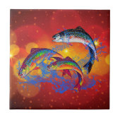 Holiday Splash - Trout Tegeltje (Voorkant)