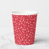 Holiday Sprinkles Red Paper Cup Papieren Bekers (Achterkant)