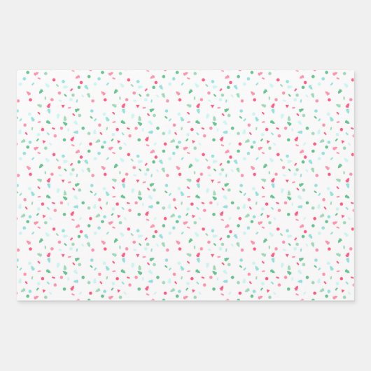 Holiday Sprinkles Wrapping Paper Flat Sheet Trio (Voorkant 3)