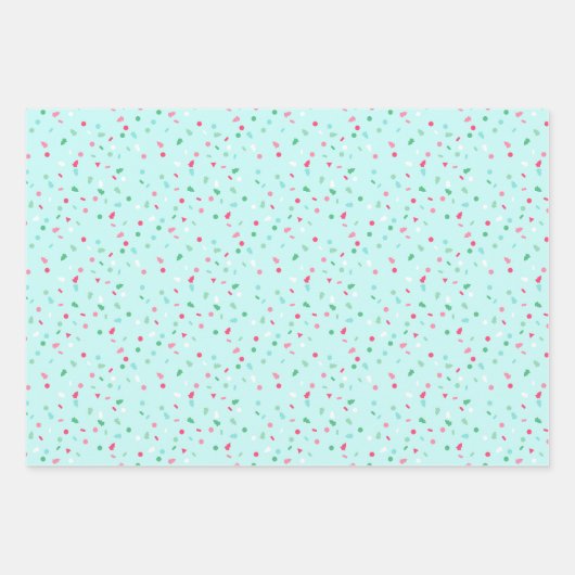 Holiday Sprinkles Wrapping Paper Flat Sheet Trio (Voorkant 2)