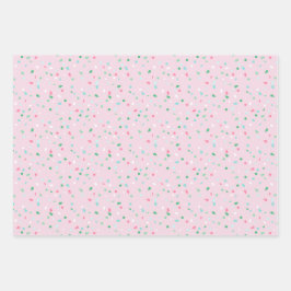 Holiday Sprinkles Wrapping Paper Flat Sheet Trio