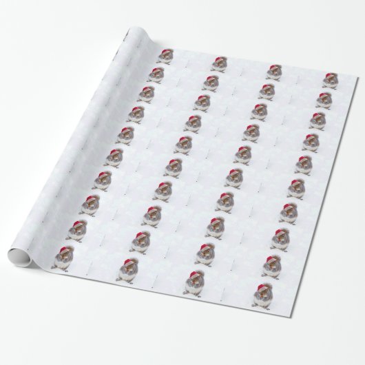 Holiday Squirrel Cadeaupapier (Uitgerold)