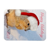 Holiday Squirrel Magneet (Horizontaal)