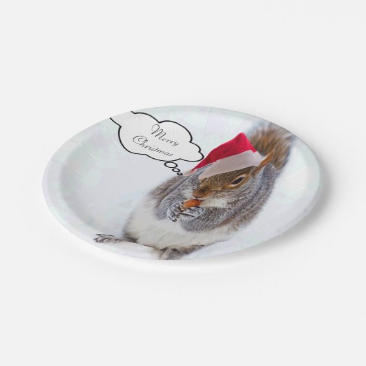 Holiday Squirrel Papieren Bordje (Gekanteld)