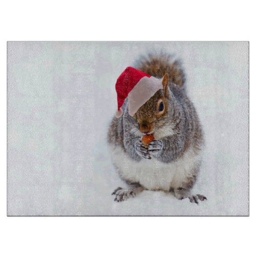 Holiday Squirrel Snijplank (Voorkant)