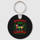 Holiday Srit Tail Club Christmas Drink Xmas Vacati Sleutelhanger (Voorkant)