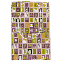Holiday Stamps Christmas Wrapping Paper