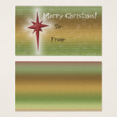 Holiday Star Cadeau Labels Visitekaartje (Voorkant /achterkant)