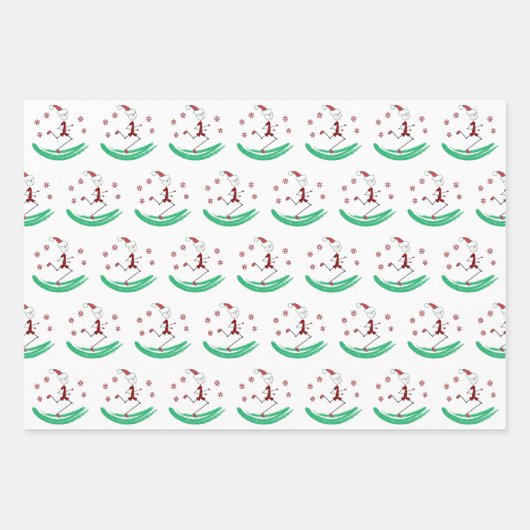 Holiday Stick Runner Guy Kerst wrapping papier Inpakpapier Vel (Voorkant)