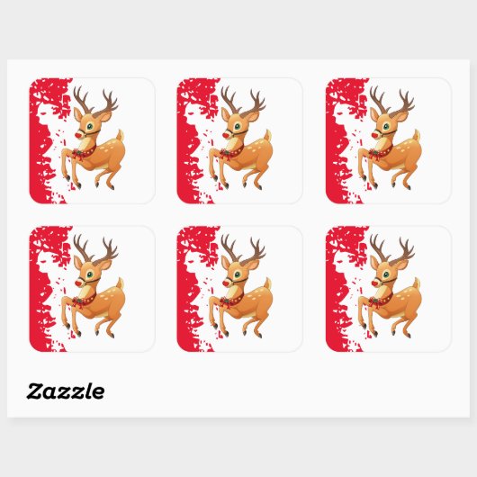 Holiday Stickers Rudolph (Vel)