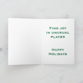 Holiday Street Scene Feestdagen Kaart (Binnen)