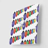 "HOLIDAY STRING OF LIGHTS" CHRISTMAS CLOCK VIERKANTE KLOK (Hoek)