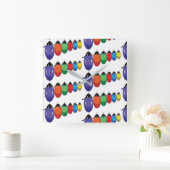 "HOLIDAY STRING OF LIGHTS" CHRISTMAS CLOCK VIERKANTE KLOK (Huis)