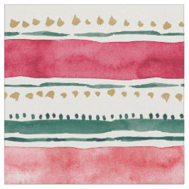 HOLIDAY STRIPES Boho Kerstgeo Stof