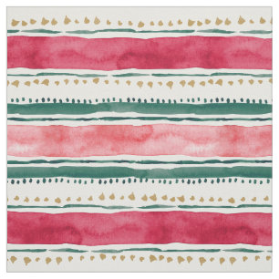 HOLIDAY STRIPES Boho Kerstgeo Stof