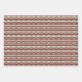 Holiday stripes + geometrics in traditional colors inpakpapier vel (Voorkant 3)