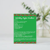 Holiday Sugar Cookies Feestdagenkaart (Staand voorkant)