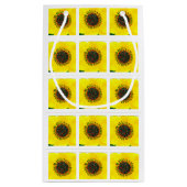 Holiday Sunflower Gift Bag Klein Cadeauzakje (Achterkant)