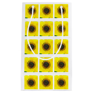 Holiday Sunflower Gift Bag Klein Cadeauzakje
