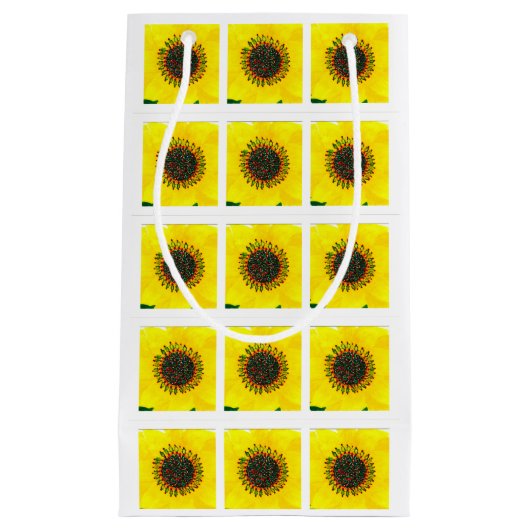 Holiday Sunflower Gift Bag Klein Cadeauzakje (Voorkant)
