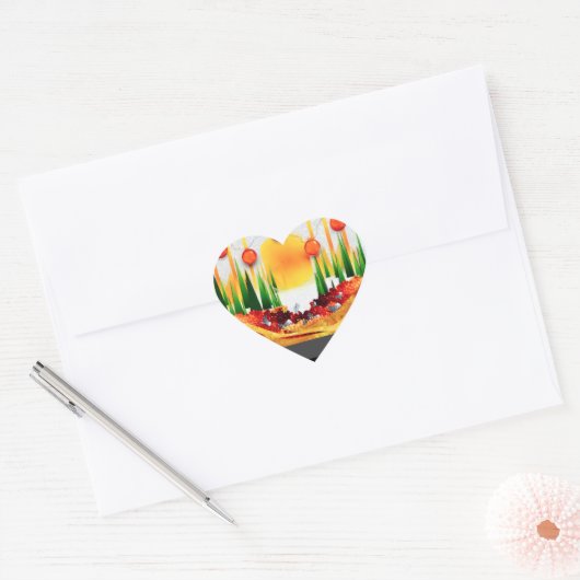 HOLIDAY SUNSHINE WITHIN THE PINES :) HART STICKER (Envelop)