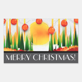 HOLIDAY SUNSHINE WITHIN THE PINES :) RECHTHOEKIGE STICKER