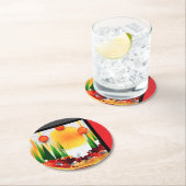 HOLIDAY SUNSHINE WITHIN THE PINES :) RONDE KARTONNEN ONDERZETTER (Insitu)