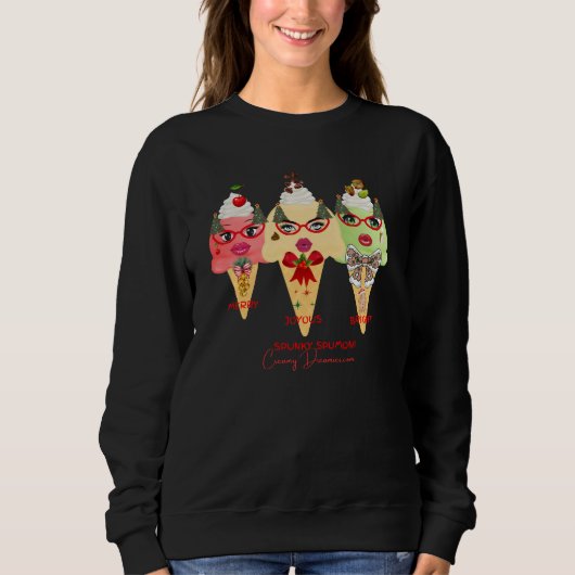 Holiday sweat shirt Spunky Spumoni  (Voorkant)