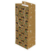 Holiday Sweets- Coco (Color) Wine Bag Wijn Cadeautas (Achterkant Gekanteld)