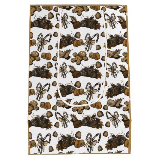 Holiday Sweets- Coco (Solid) Medium Gift Bag Cadeauzakje (Achterkant)