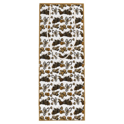 Holiday Sweets- Coco (Solid) Wine Bag Wijn Cadeautas (Achterkant)