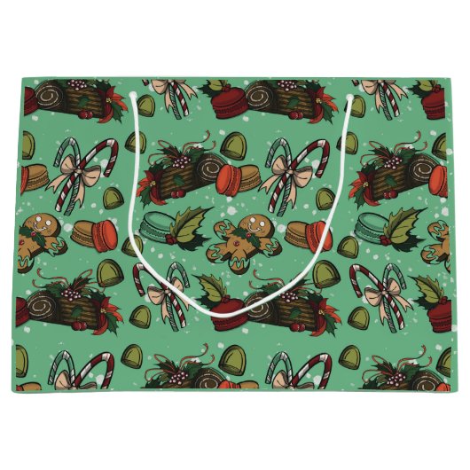 Holiday Sweets- Mint (Color) Groot Cadeauzakje (Voorkant)